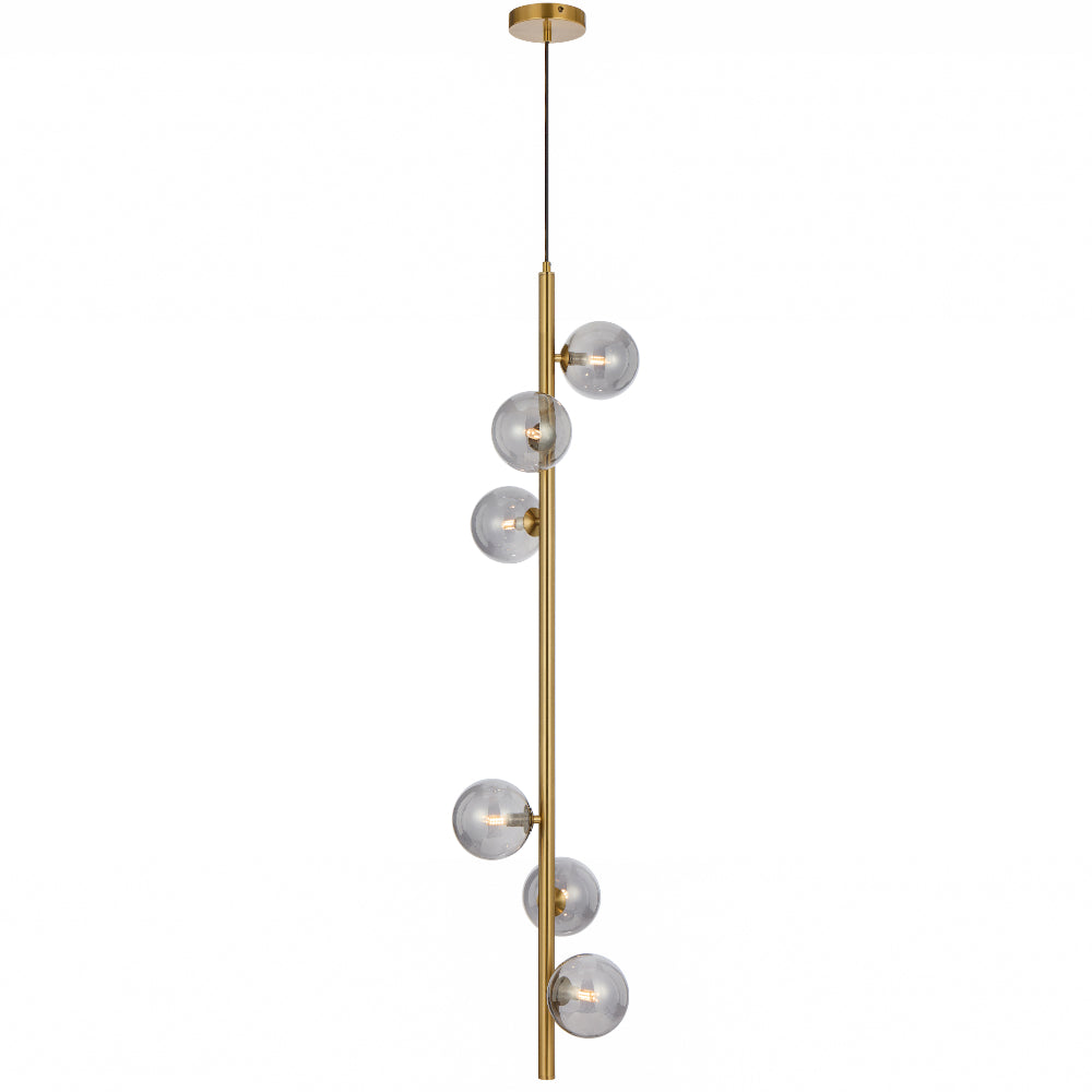 ELSON 6 LIGHT PENDANT ANTIQUE GOLD