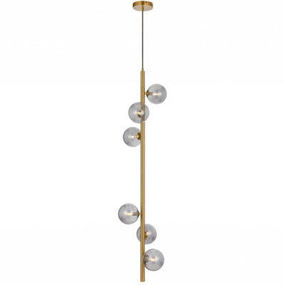 ELSON 6 LIGHT PENDANT ANTIQUE GOLD