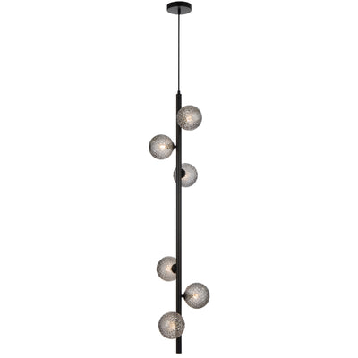 ELSON 6 LIGHT PENDANT BLACK