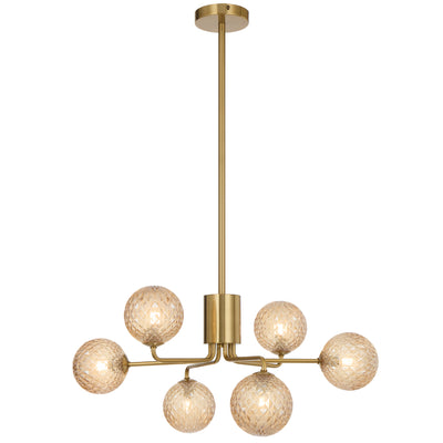 FELTON 6 LIGHT PENDANT ANTIQUE GOLD