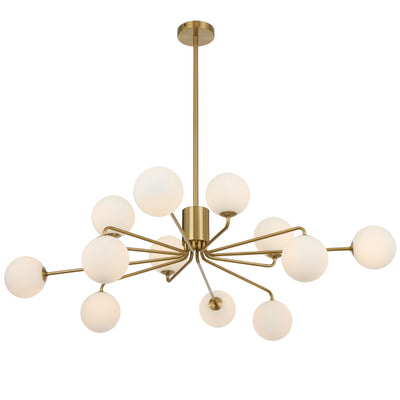 FELTON 12 LIGHT PENDANT ANTIQUE GOLD