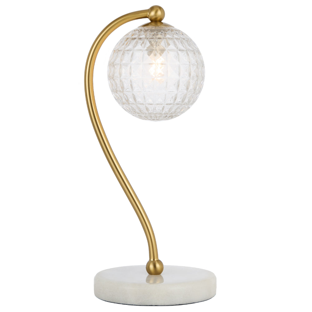 FELTON TABLE LAMP WHITE MARBLE