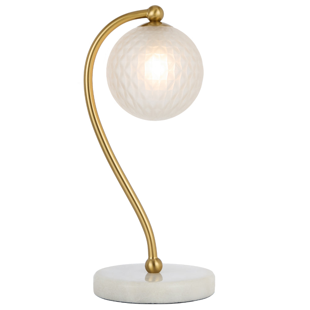 FELTON TABLE LAMP WHITE MARBLE