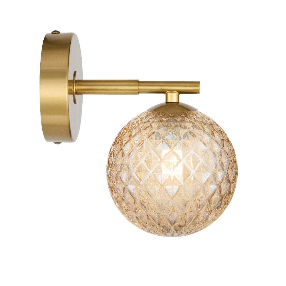 FELTON 1 LIGHT WALL LIGHT ANTIQUE GOLD