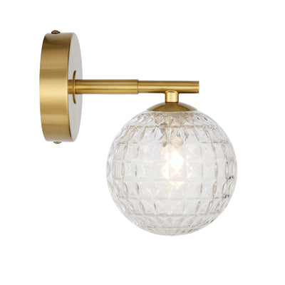 FELTON 1 LIGHT WALL LIGHT ANTIQUE GOLD