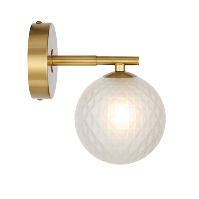 FELTON 1 LIGHT WALL LIGHT ANTIQUE GOLD