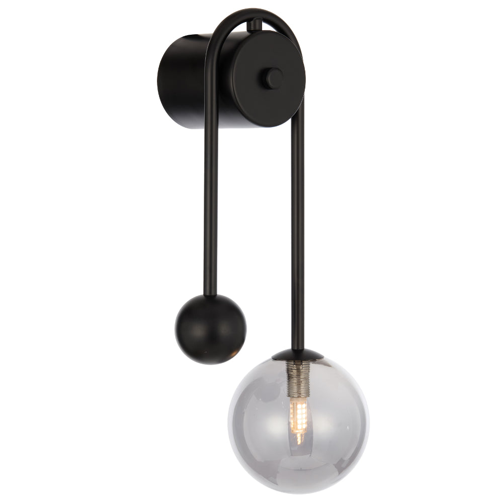 FELTON ARM WALL LIGHT BLACK