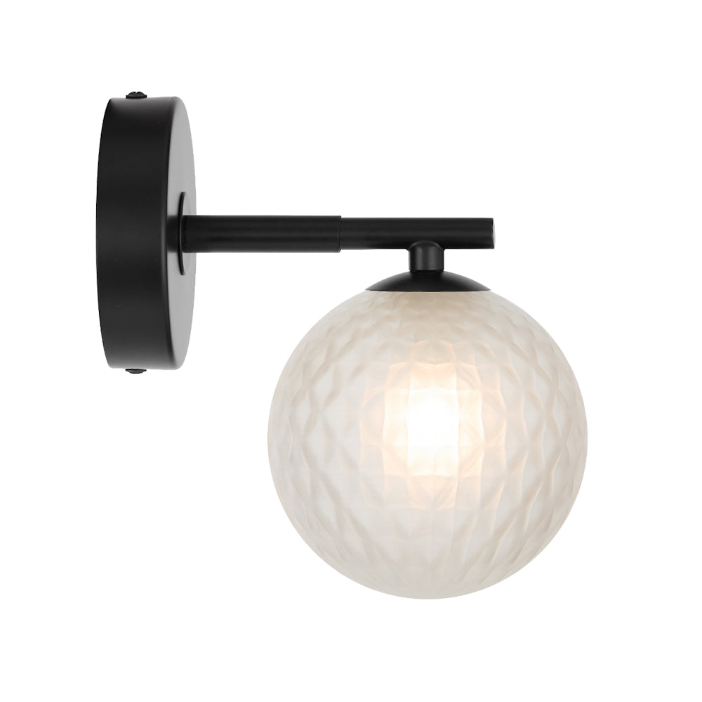 FELTON 1 LIGHT WALL LIGHT BLACK