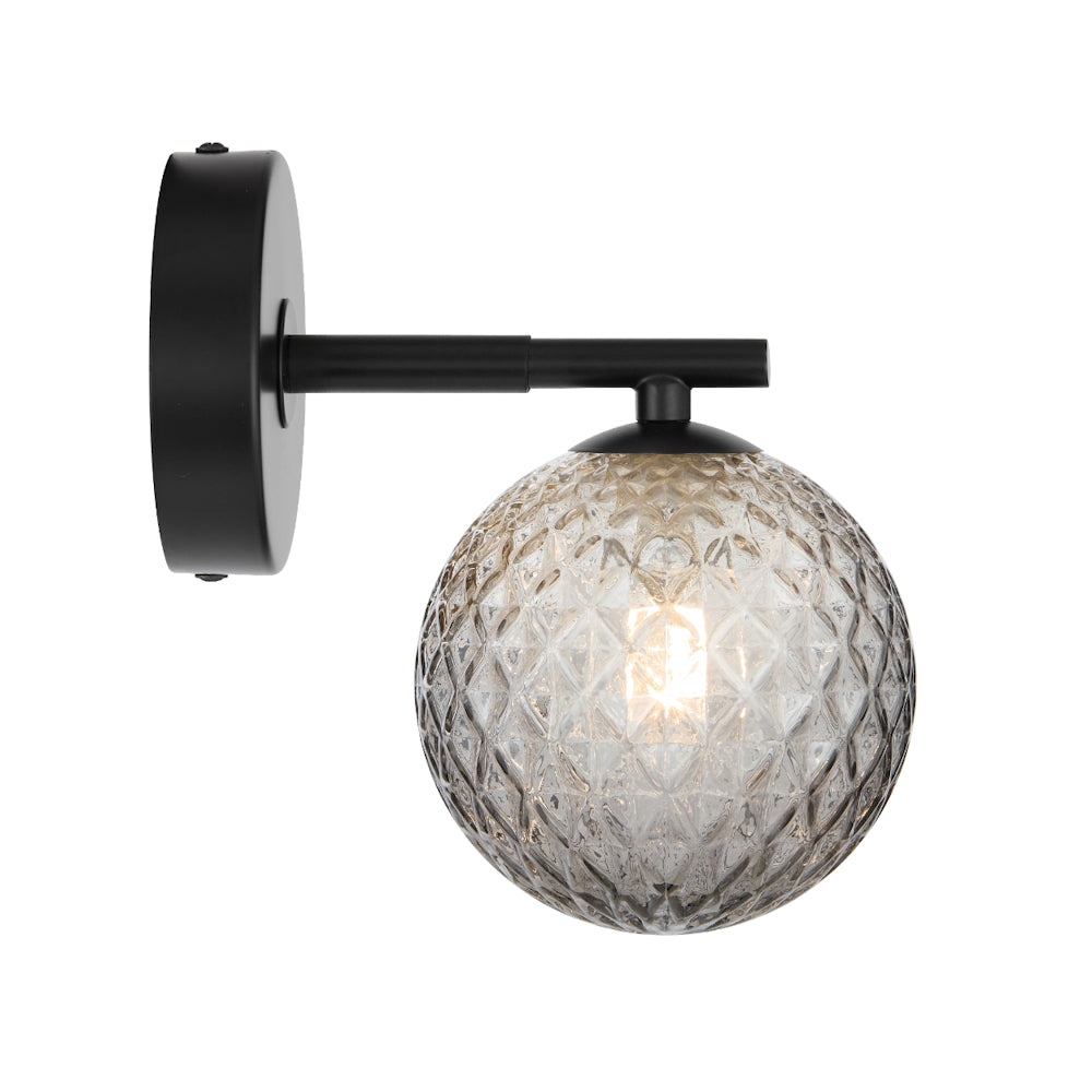 FELTON 1 LIGHT WALL LIGHT BLACK – Telbix