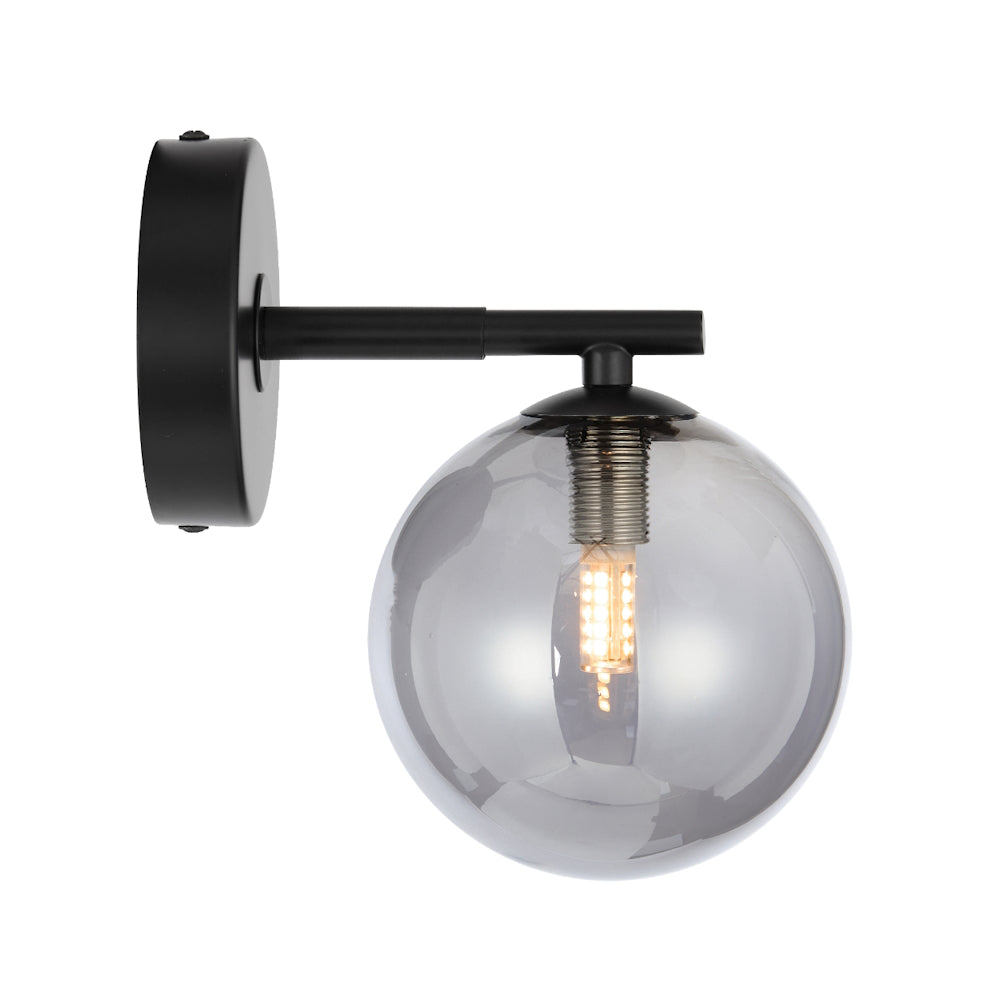 FELTON 1 LIGHT WALL LIGHT BLACK