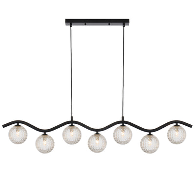 ORTON 7 LIGHT PENDANT BLACK