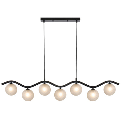 ORTON 7 LIGHT PENDANT BLACK