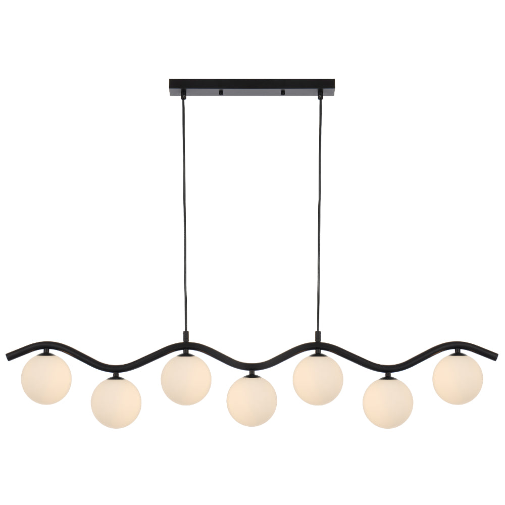 ORTON 7 LIGHT PENDANT BLACK