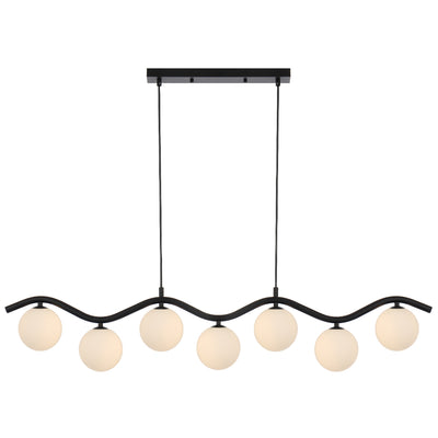 ORTON 7 LIGHT PENDANT BLACK