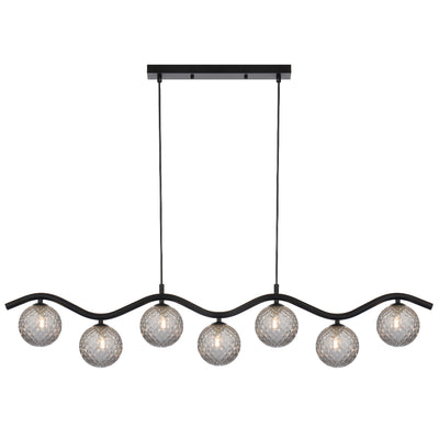 ORTON 7 LIGHT PENDANT BLACK