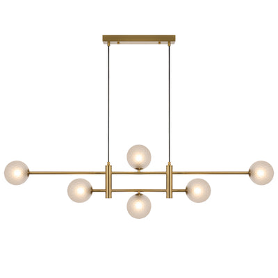 TYSON 6 LIGHT PENDANT ANTIQUE GOLD