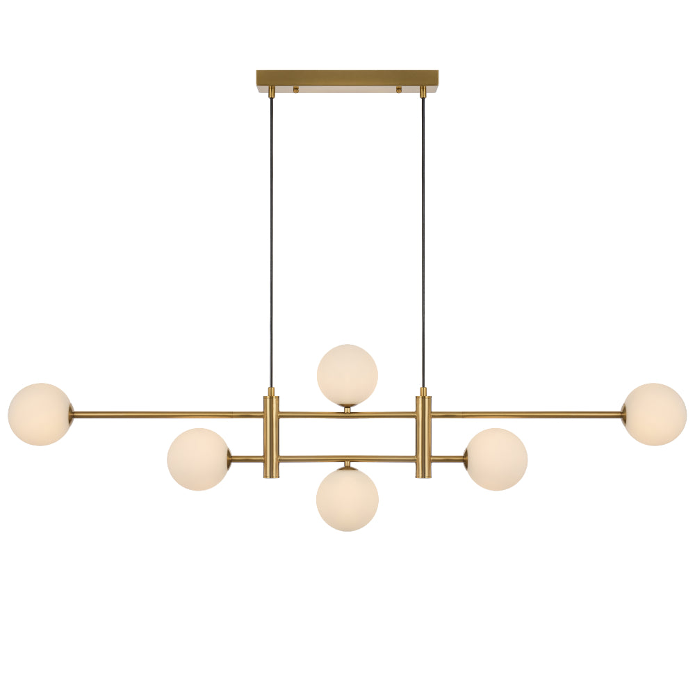 TYSON 6 LIGHT PENDANT ANTIQUE GOLD