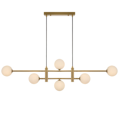 TYSON 6 LIGHT PENDANT ANTIQUE GOLD