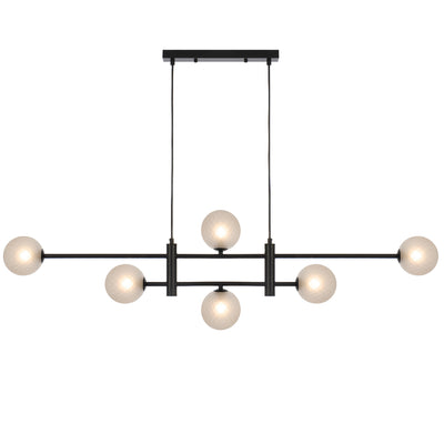 TYSON 6 LIGHT PENDANT BLACK