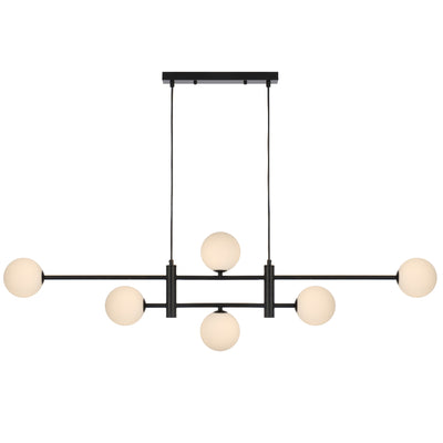 TYSON 6 LIGHT PENDANT BLACK